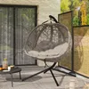 Outsunny hangstoel, tweepersoons hangstoel met kussen, Productafbeelding-voorbeeld 18