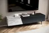 FineBuy Mobile TV basso nero 150 cm bianco Mobile TV Mobile Anteprima dell’immagine prodotto 2