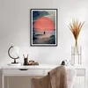Gerahmtes Poster - Schwarzer Rahmen - Westen Sonne Produktbild-Vorschau 6