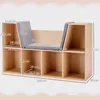 HOMCOM Kinderboekenrek 2-in-1, hoekmodel met 6 vakken, Productafbeelding-voorbeeld 3
