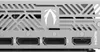 Close-up of the back panel of a graphics card, showing multiple display ports and ventilation. Produktbild-Vorschau