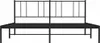 vidaXL Bedframe met hoofdeinde, metaal, zwart, 200x200 cm Productafbeelding-voorbeeld 5