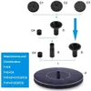 Solar Springbrunnen,1.4W Solar Teichpumpe mit 4 Effekte | Produktbild-Vorschau 9