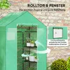 Serra Outsunny con porta scorrevole, finestra, ripiani, Anteprima dell’immagine prodotto 6