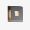 LED nástenné svietidlo - 18 x 18 cm - čierna - biela - kov Náhľad obrázku produktu 1