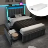 okwish Polsterbett Einzelbett 90 x 200 cm mit Produktbild-Vorschau 1