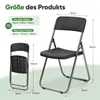 Klappstuhl Set 2 Stück Balkon Gartenstuhl Rattan-Optik Produktbild-Vorschau 7