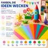 100x carta colorata - 140 g/m² - Carta per artigianato e Anteprima dell’immagine prodotto 6