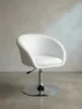 Lounge- & Cocktailsessel Eiche Massivholz weiß 62x55x84 cm mit Höhenverstellung und Drehfunktion für Home Office Design Möbel modern hochwertig stilvoll robust langlebig Wohnen Einrichtung_#sku_BARSPM2.158#