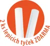 Two glue sticks are shown inside an orange circle with text around them. Náhled obrázku produktu