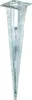 A single, galvanized metal ground spike for fence posts, shown against a white background. Produktbild-Vorschau