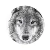 MuchoWow® Mauspad Mousepad Wolf im Winter in Schwarz und Produktbild-Vorschau 1