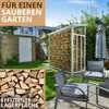 Kaminholzregal Metall VERZINKT 188x70x188 Feuerholzregal Produktbild-Vorschau 5