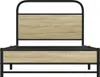 Bettgestell ohne Matratze 100x200 cm Sonoma-Eiche Produktbild-Vorschau 5