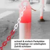 50m zväzok bariérovej reťaze [červená/biela] - plastová Náhľad obrázku produktu 4