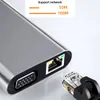 USB C Hub Verteiler 11 in 1 HDMI 4K VGA LAN 100M USB 3.0 SD Produktbild-Vorschau 5