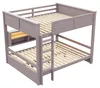 Etagenbett 160x200 cm mit 6 Stauraumschränken, Produktbild-Vorschau 11