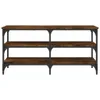 vidaXL Lavice na boty kouřový dub 100x38,5x49 cm materiál Náhled obrázku produktu 5