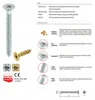 Tvrzené vruty do dřeva 6x40mm 10ks PZ3 zlaté Náhled obrázku produktu 4
