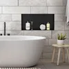 LuxeBath Wandnische aus Edelstahl, 60x30x10 cm, Schwarz, Produktbild-Vorschau 1