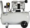 A gray air compressor with black wheels and accents, shown from the side against a white background. Anteprima dell’immagine prodotto