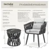 tectake Gartenmöbel-Set Lugano Tisch 2 Stühle Rope-Design Produktbild-Vorschau 5