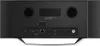 The back panel of a black Hama DAB radio with various ports and labels. Produktbild-Vorschau