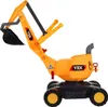 A yellow toy excavator on a white background. Náhľad obrázku produktu