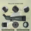 Svbony SV28 25-75x100mm Longue Vue avec Trépied, H-K9L Voir les images du produit 9
