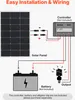 VEVOR Monokristalline Solarmodule 100W, PV-Modul mit Produktbild-Vorschau 3