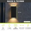 AALBORG designové nástěnné svítidlo venkovní světlo nahoru Náhled obrázku produktu 5