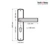 KOTARBAU® Zestaw dzwigni 90 mm BB dlugi szyld nikiel-chrom Podgląd zdjęcia produktu 7
