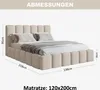 MOTIVENA Nunu Bubble Polsterbett 120x200 mit Bettkasten, Produktbild-Vorschau 7