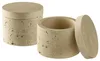 APS 15919 Dose MINERA 2er Set - Marmor, Ø 6 cm, Höhe 5 cm, Produktbild-Vorschau 1