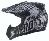 Crosshelm Helm Kinderhelm Quad Motocross Skeleton Schwarz Produktbild-Vorschau 1