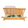 Présentoir d'assiettes en bambou pour la cuisine 42x35x26cm Voir les images du produit 6