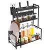 Gewürzregal Stehend Küchenregal Gewürz Organizer Produktbild-Vorschau 1