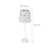 Relaxdays Nachttischlampe Kinder, Herzen, Stoff Produktbild-Vorschau 4