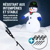 MONZANA® Bonhomme de neige gonflable 240 cm XXL décoration Voir les images du produit 5