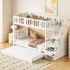 LVHOM Lit superposé 90x200cm avec lit gigogne 90x190cm, lit Voir les images du produit 1