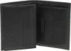 An open black leather wallet is shown against a white background. Produktbild-Vorschau