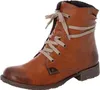A single brown leather boot with tan laces against a white background. Produktbild-Vorschau