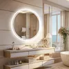 WISFOR LED Badspiegel Rund 80 cm, Badezimmerspiegel mit Produktbild-Vorschau 2