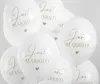 Luftballons 30cm mit Aufdruck Just Married 6er Set weiß / Produktbild-Vorschau 3