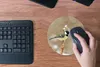 MuchoWow® Mauspad Mousepad Große Meise im Schnee 20x20 cm - Produktbild-Vorschau 4