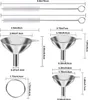Premium Edelstahl Trichter Set, 5-teilig, Küchenfilter für Produktbild-Vorschau 2