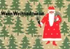 A stylized illustration of Santa Claus with a sack and a broom, set against a background of Christmas trees and snowflakes. Text reads 'Wenn Weihnachten ist'. Produktbild-Vorschau