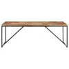 vidaXL Table de salle à manger 200x90x76 cm en bois massif Voir les images du produit 2