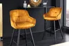 riess-ambiente Design Barhocker EUPHORIA senfgelb Samt Produktbild-Vorschau 3