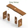Banco in legno da 140 cm per l'ingresso, mobiletto porta Anteprima dell’immagine prodotto 7